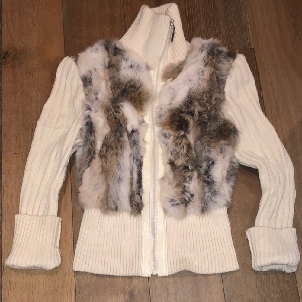 Jennyfer j long sleeve zip up sweater / jacket